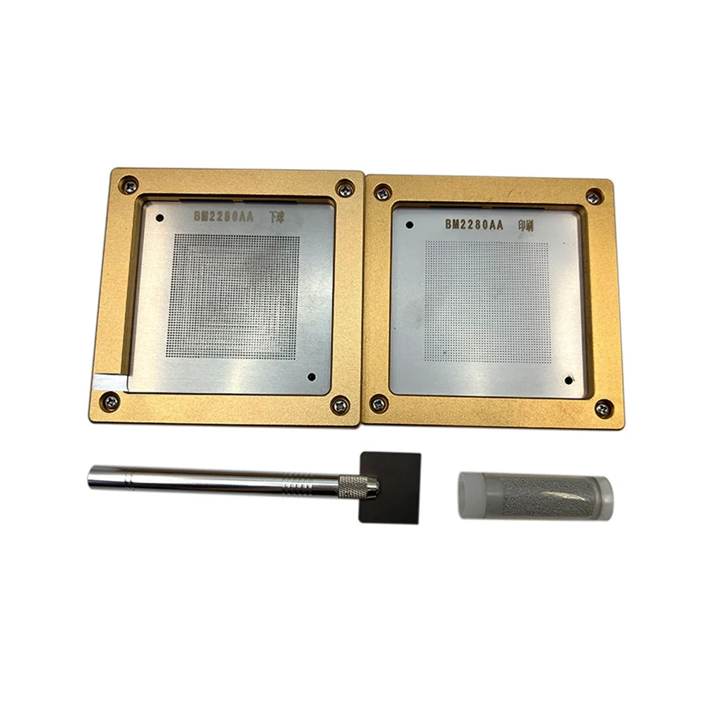 Antminer BM2280AA Chip Blechwerkzeug mit Schablone Blechplatte der E9 Pro Hash Board ASIC Chip