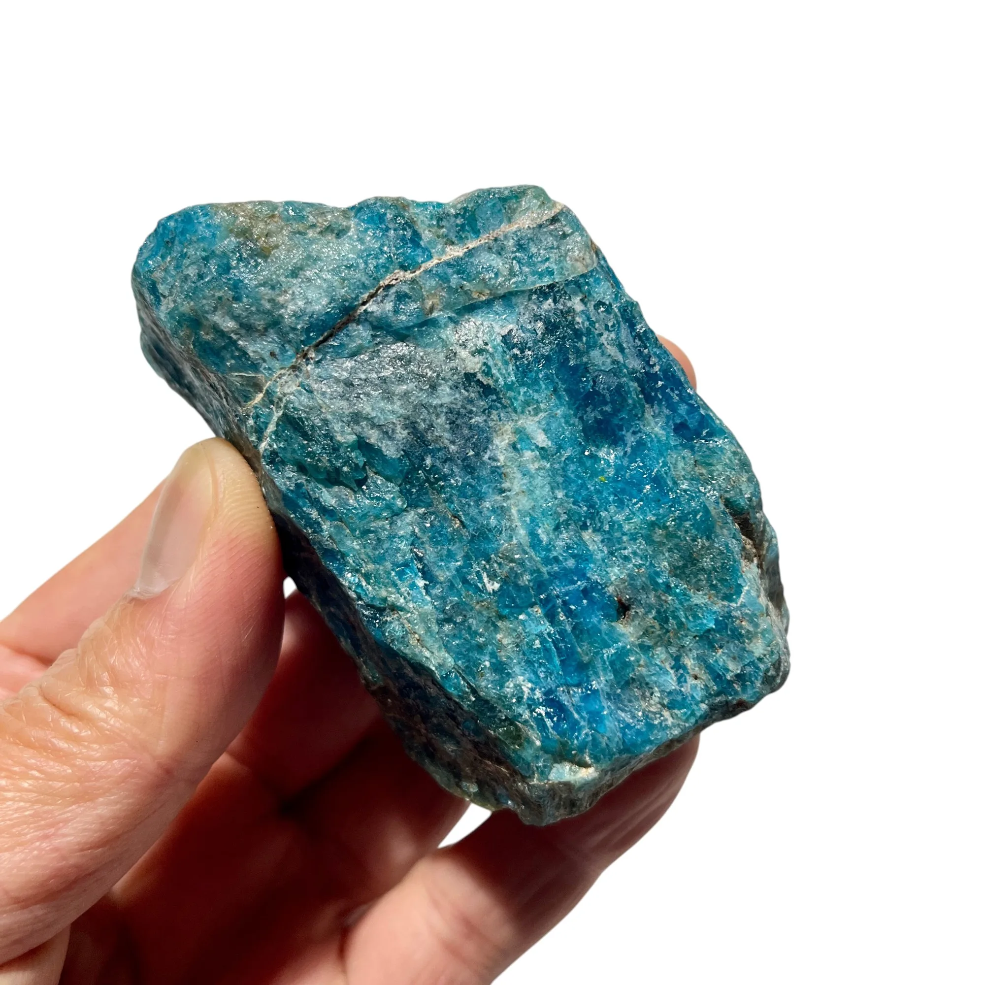 Natural Blue Apatite Raw Crystal Healing Stone Mineral Specimen Madagascar Meditation Gift Home Decor