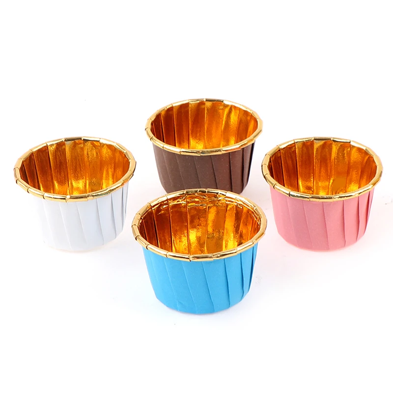 50PCS Pack Muffin Cupcake Liner Cake Wrappers Baking Cup Tray Case Cake Paper Cups Pastry Tools Party Supplies