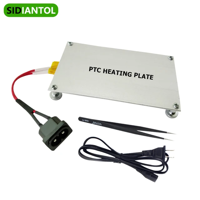 Płyta grzewcza PTC 550W aluminiowa podgrzewacz płyty dzielonej do BGA LED Bar naprawa koralików Remover lutowanie Reballing stacja spawalnicza
