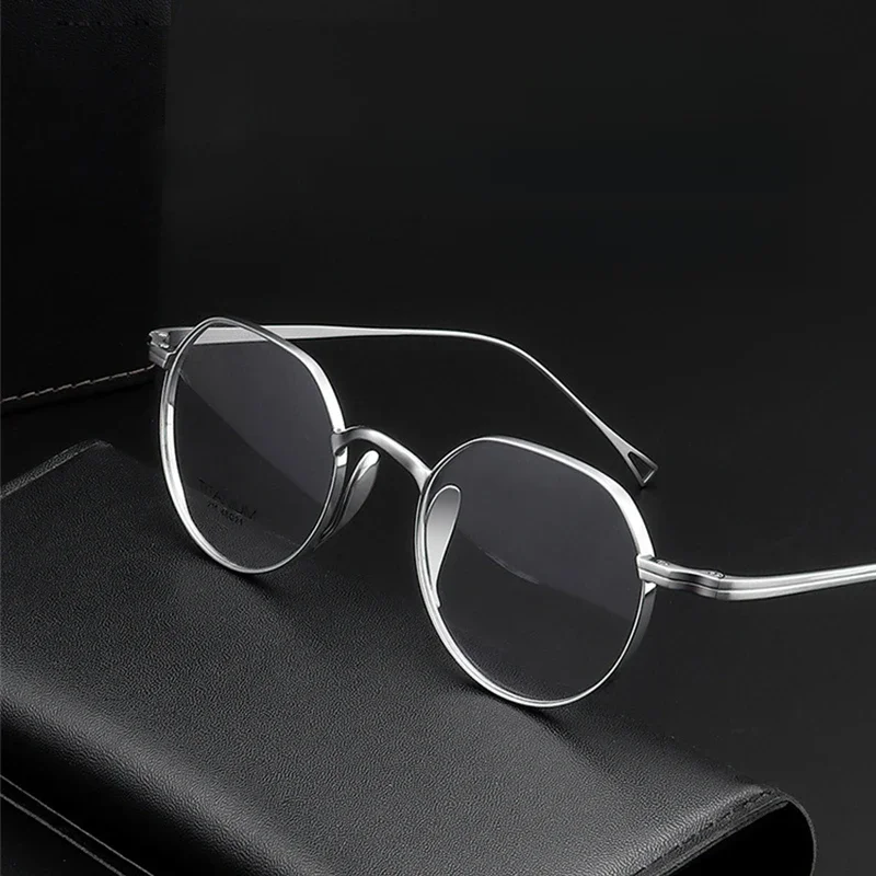 Japanische Marke Designer kmn9916 reine Titan Brille Männer Retro Brille Anti-Blau Licht