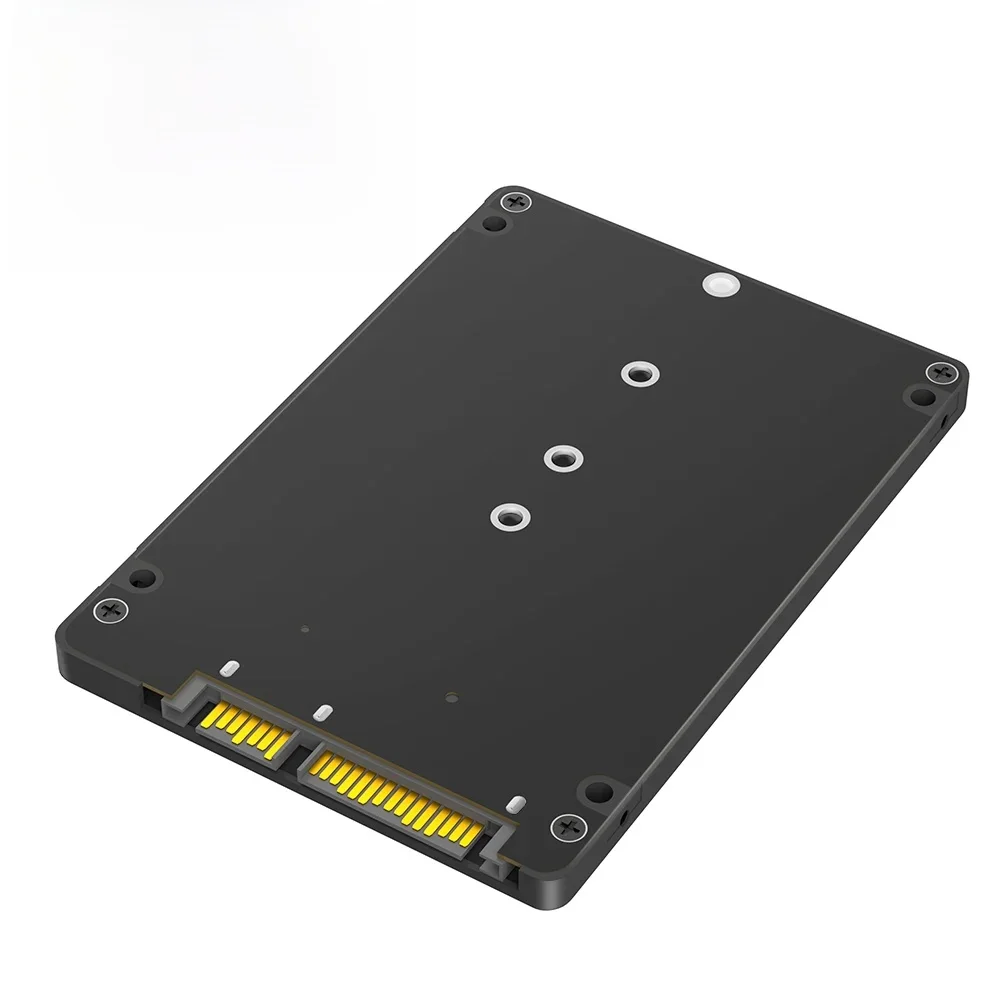 Boîtier SSD M.2 vers SATA 2.5, convertisseur SSD SATA clé B & M vers carte SATA 3.0 de 2,5 pouces avec boîtier en plastique de 7 mm
