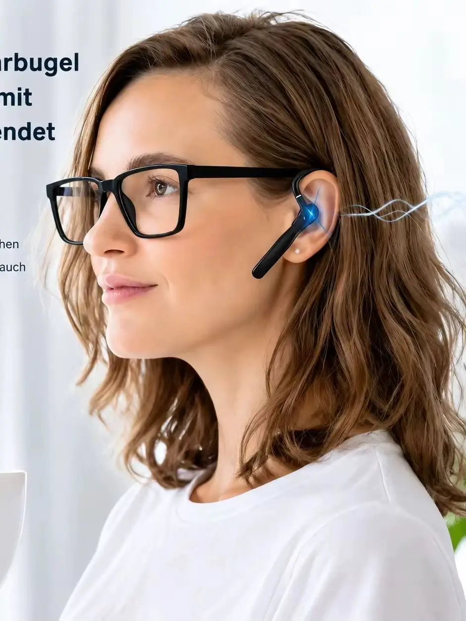 Słuchawki Bluetooth, słuchawki douszne, zestaw słuchawkowy handsfree, bezprzewodowe słuchawki douszne z podwójnym mikrofonem — 2