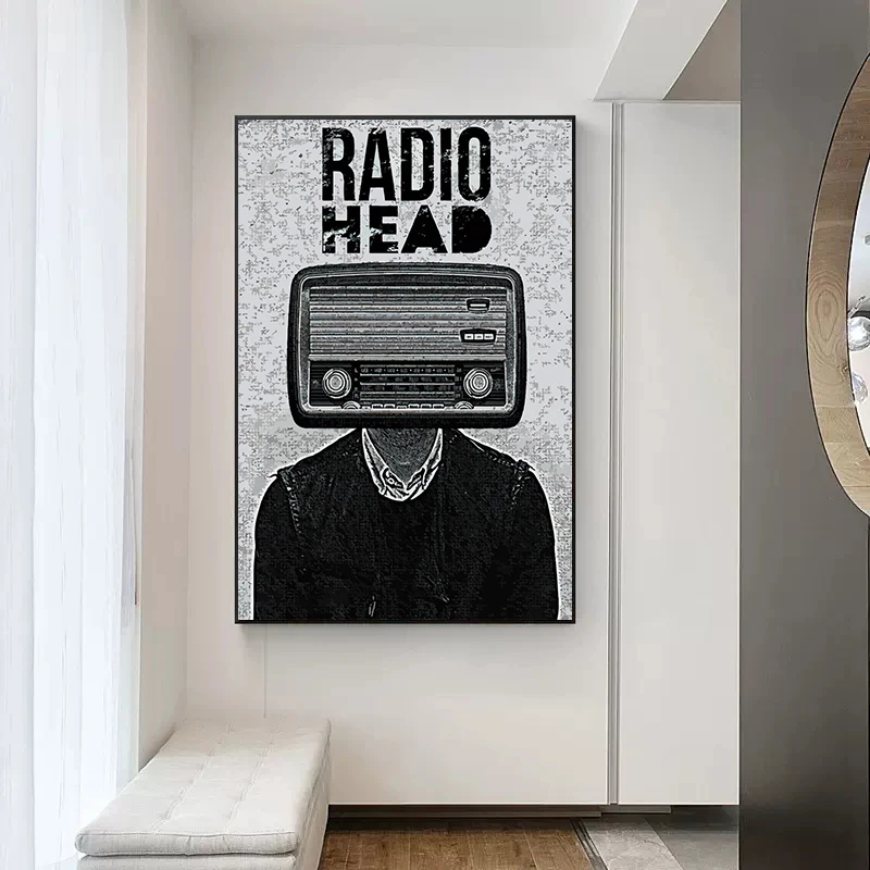 Classic Rock Music Radiohead Ok Computer Poster Canvas Painting Modern Wall Art Picture For Family Living Room Home Decoration