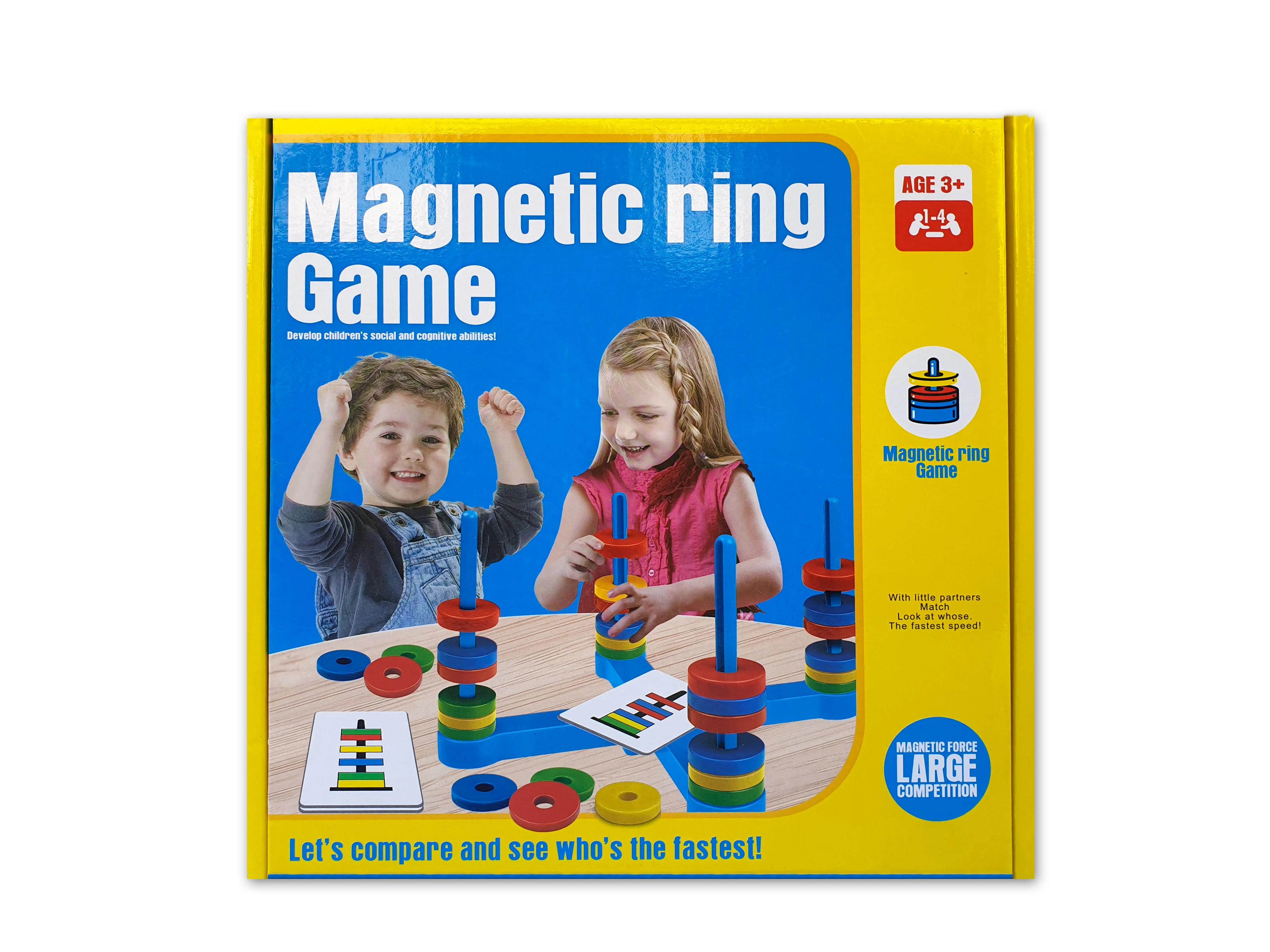 Children's toys magnetic studs action reflexes strategy cards