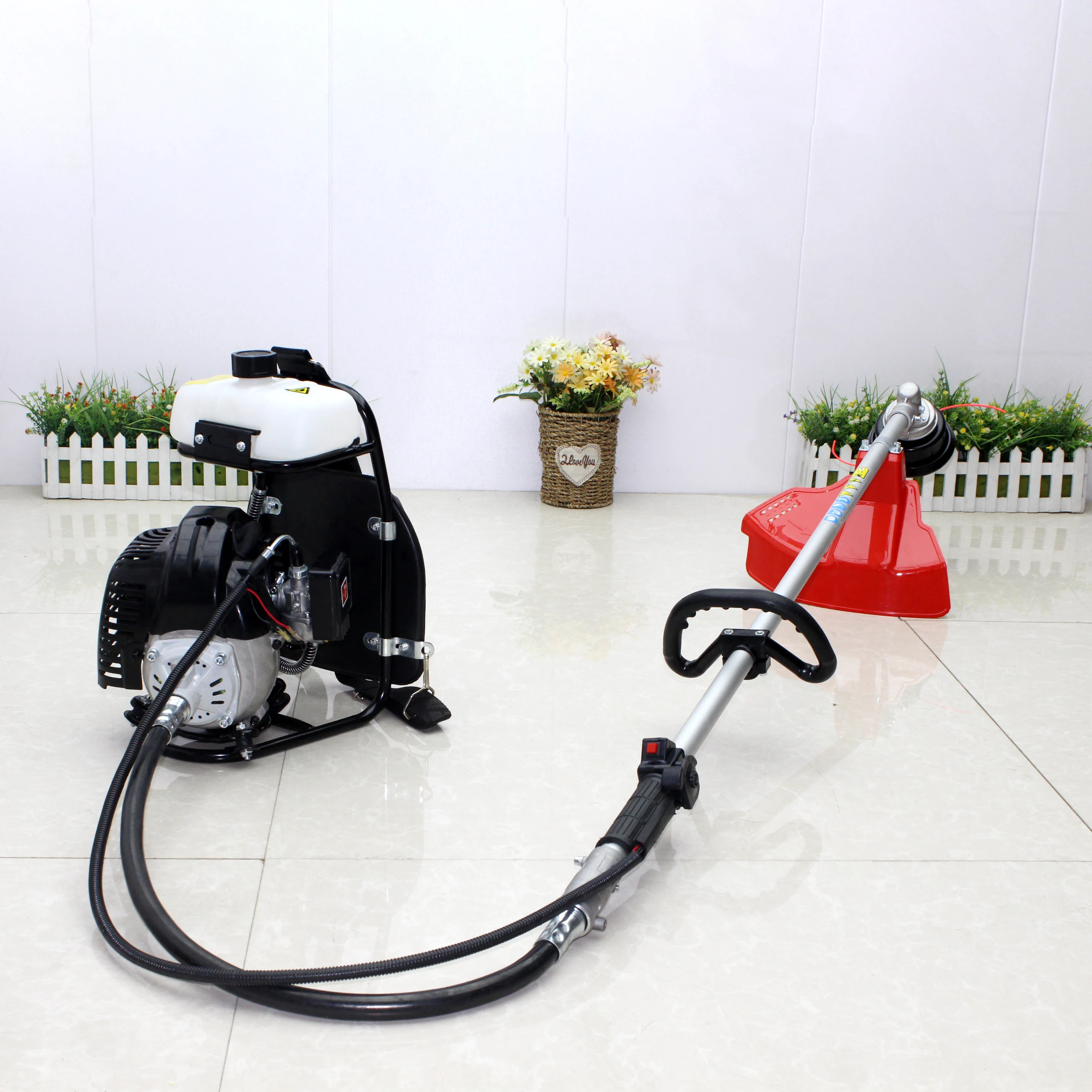 Two-stroke 52CC Backpack Lawn Mower 44F-2 Gasoline Engine Brush Cutter Weeding Harvester