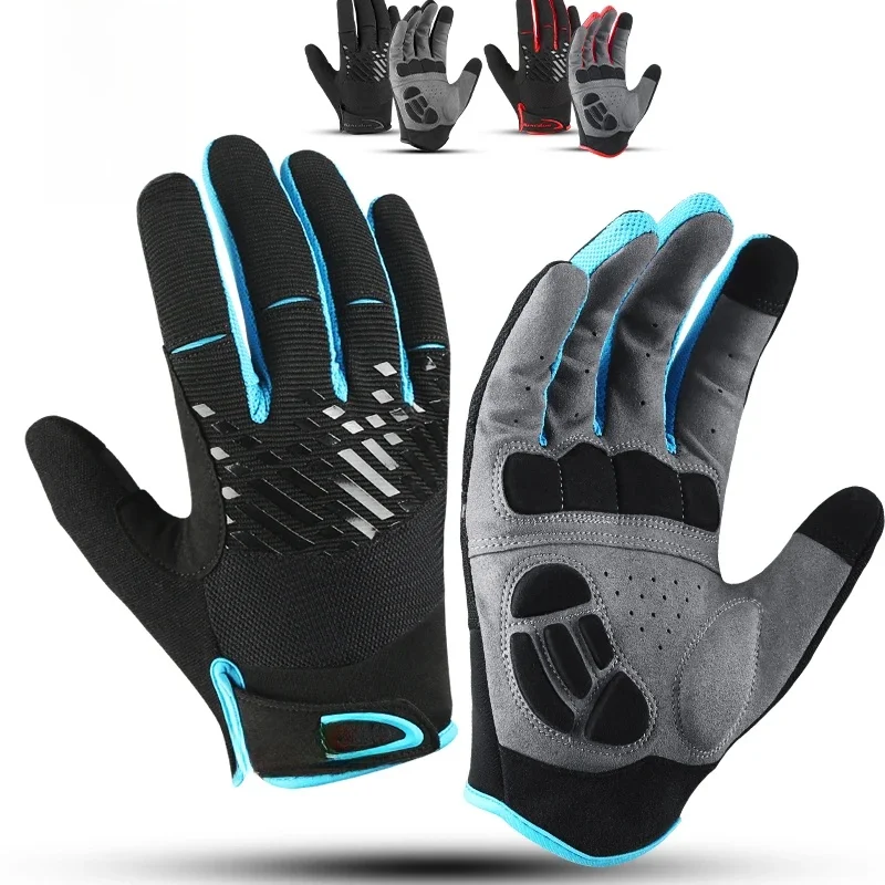 AliExpress Fezrgea Autumn Winter Outdoor Bike Cycling Gloves Full Finger Touchscreen Anti-slip Shock Wear Hiking Running Motorcycle Gloves Men