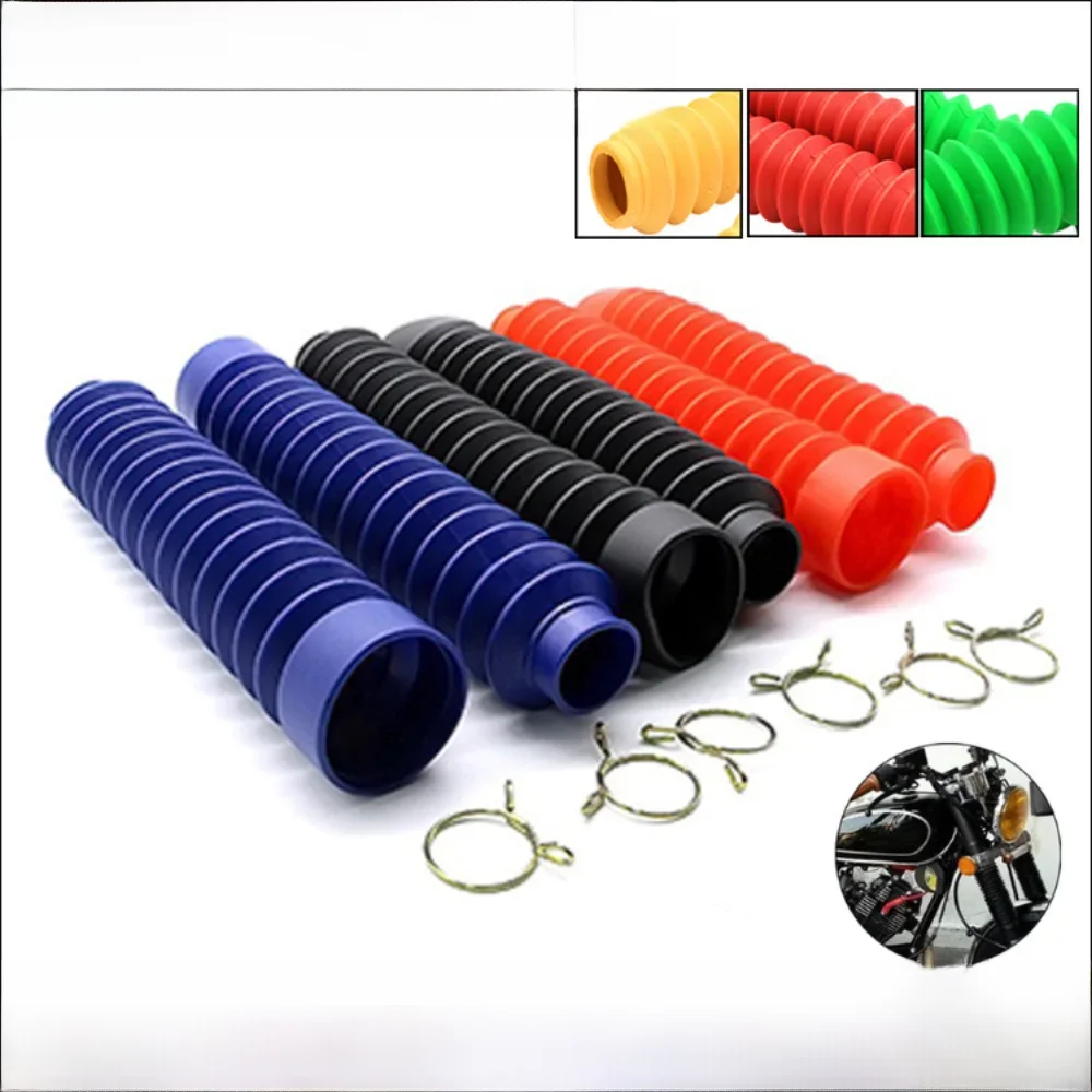 AliExpress 2Pcs Motorcycle Front Fork Cover Gaiters Gators Boot Shock Protector Dust Guard for Off Road Pit Dirt Bike Motocross Bicycle ATV
