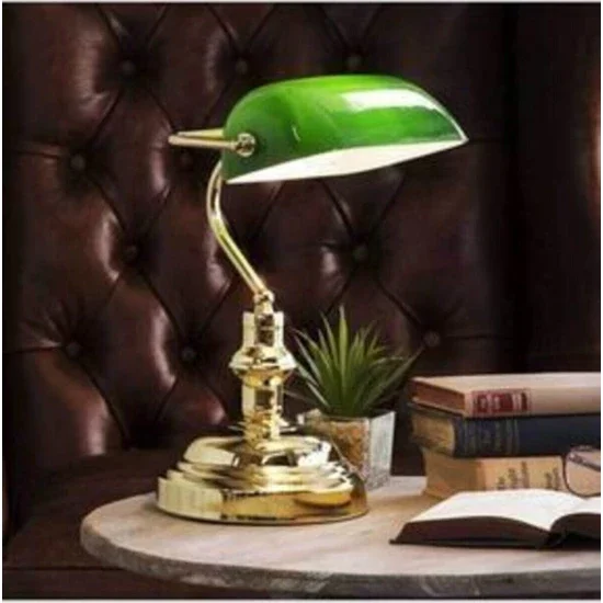 Classic Vintage simple Banker table lamp