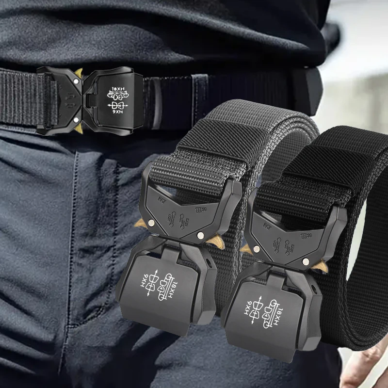 Versatile Men's Tactical Belts-Durable, Adjustable Design-For Outdoor Sports Enthusiasts，Pair with Jeans，For Men Women