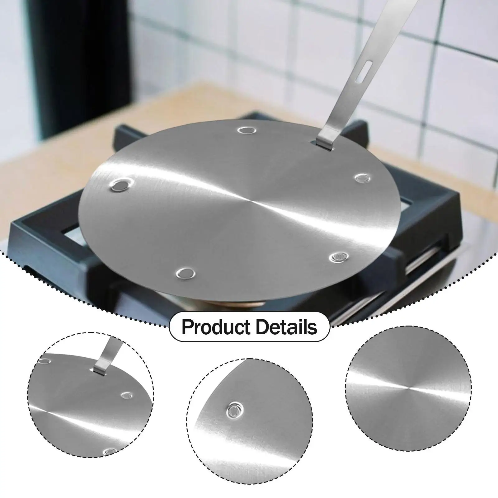 طبق الطبخ التعريفي الحراري المحمول مع مقبض قابل للإزالة من الفولاذ المقاوم للصدأ حتى التوصيل لوح عزل المطبخ المنزلي