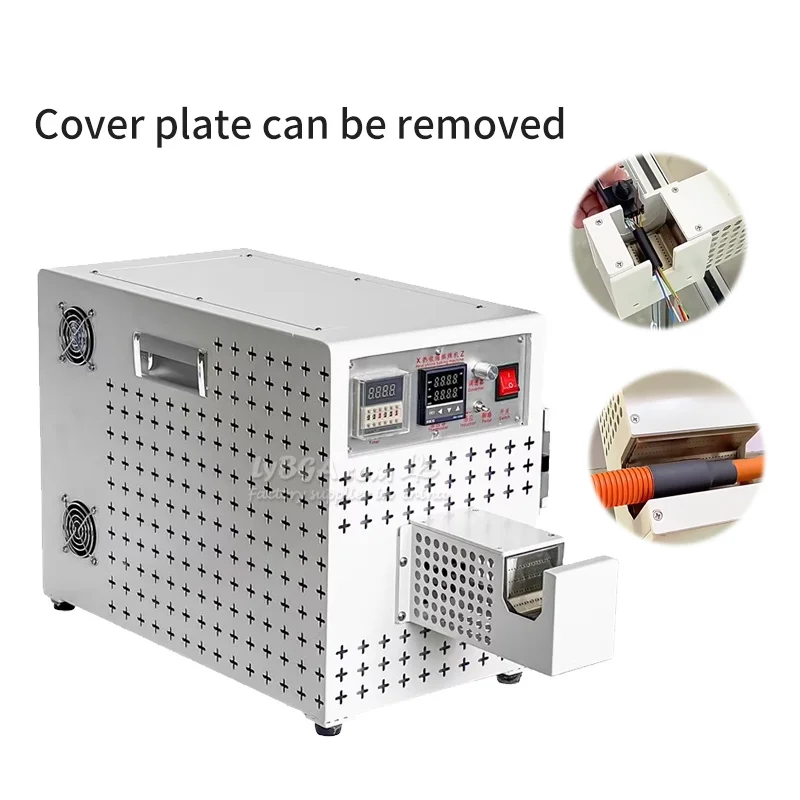 2KW Electric Heat Shrink Tube Baking Machine Heat Shrink 0-40mm Length 0-80mm for Electronic New Energy Wiring Harness