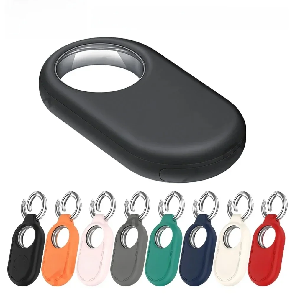 Étui de protection pour Samsung Galaxy SmartTag 2, silicone avec porte-clés, anti-perte, étui de protection