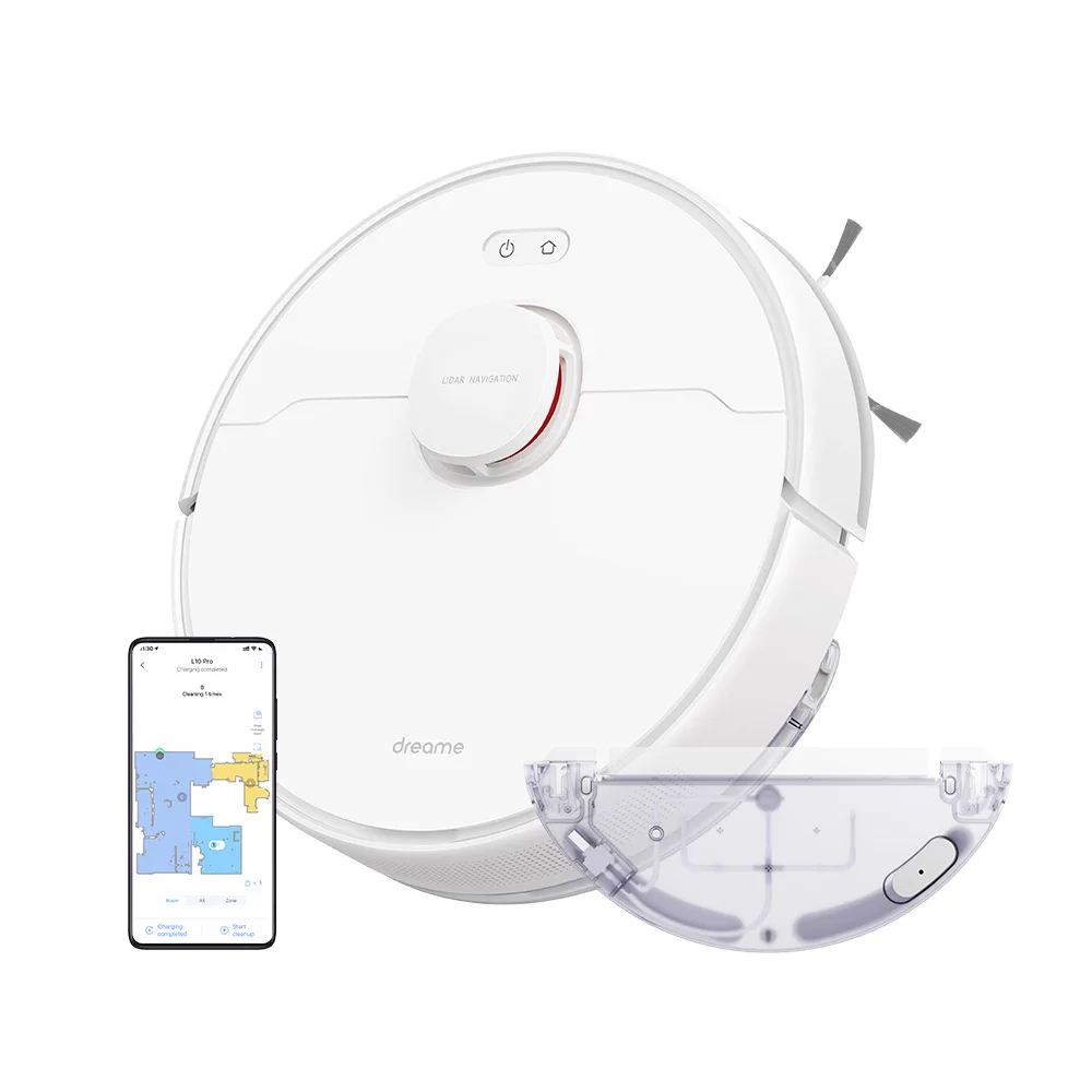 [Korean version shipped in Korea] Dreame D9 1st Max Robot Vacuum and Mop, Dreame D9 Max 1st generation 4000Pa suction, wide space high efficiency cleaning, excellent driving performance