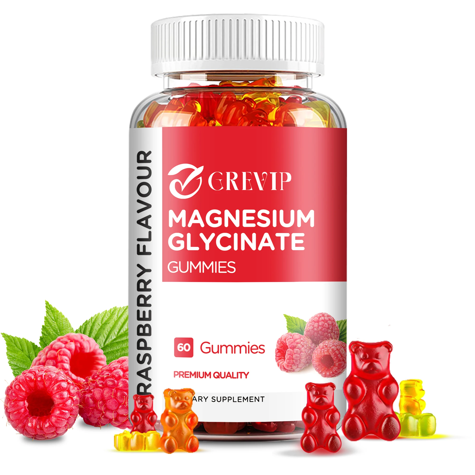 Magnesium Glycinate Gummies - Relieve Stress, Promote Sleep, Support Joint, Bone, Muscle Health, Enhance Memory - 60 Gummies