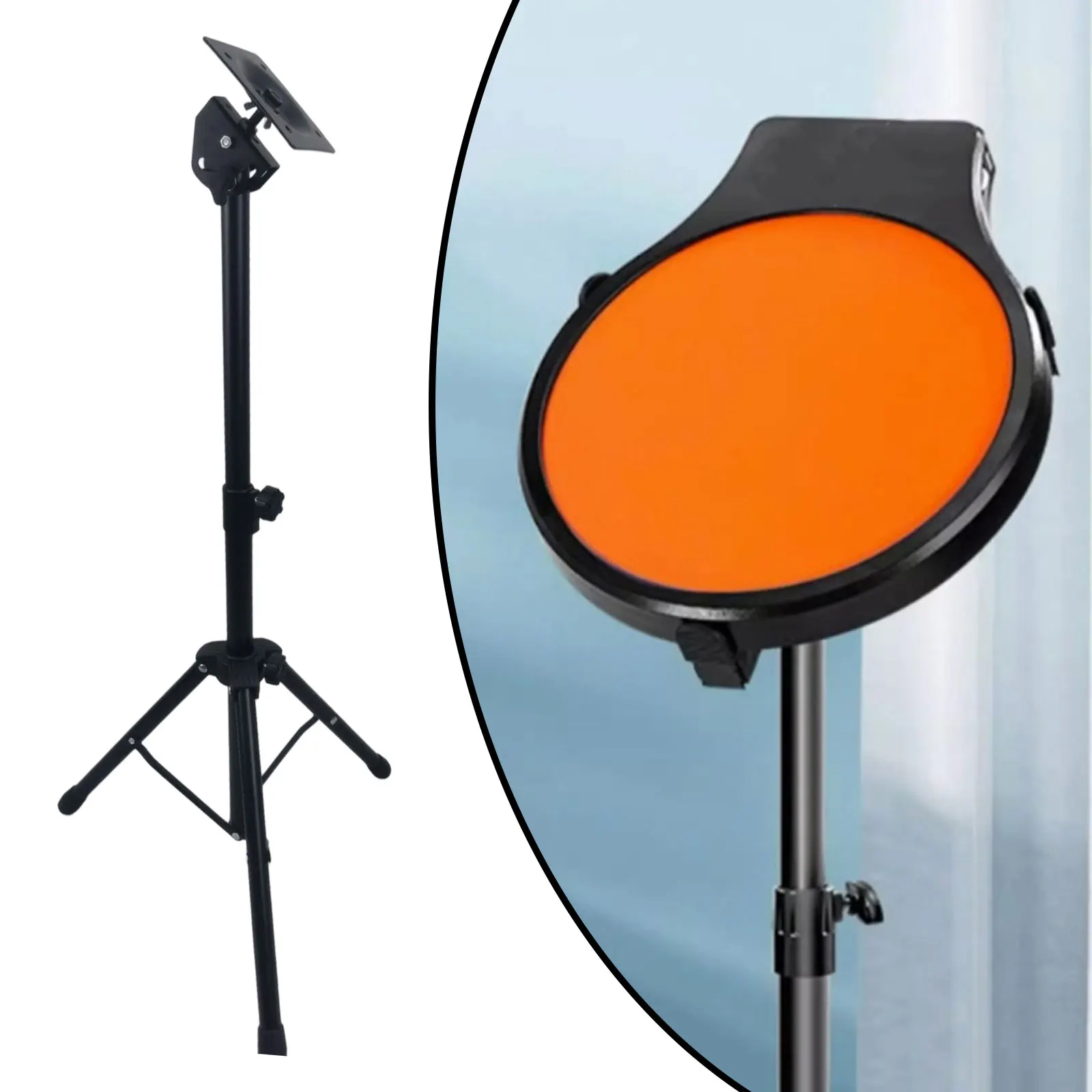 Supporto di montaggio elettronico Supporto per batteria silenzioso Supporto per strumento a percussione regolabile in altezza Tampone per campioni per rullante