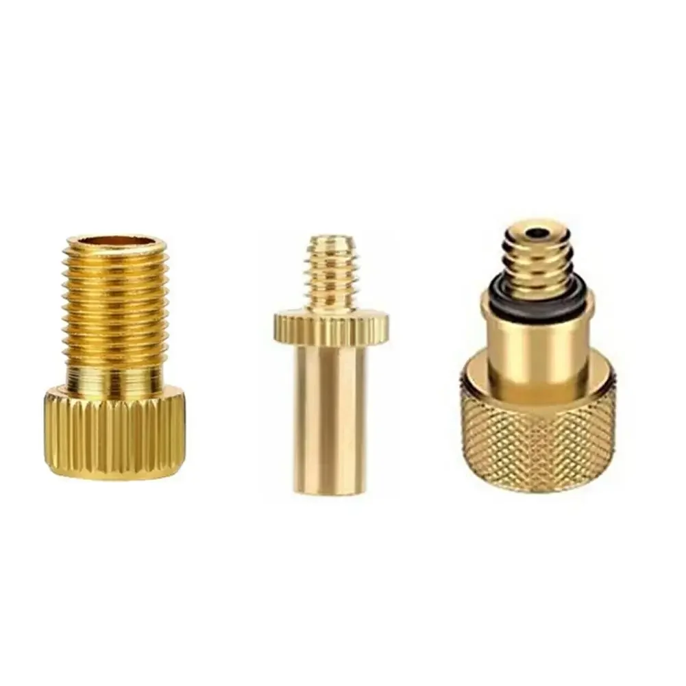 Adaptateur de Valve de pompe à Air de vélo, conversion française vers américaine, buse de gaz de roue, Valve de vélo 3 pièces/ensemble