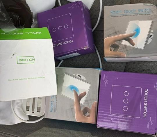 Tuya WiFi Smart Switch Works With Alexa No Neutral Wire Wireless RF433Mhz Remote Wall Touch Sensor Lightes Switch 1/2/3Gang photo review