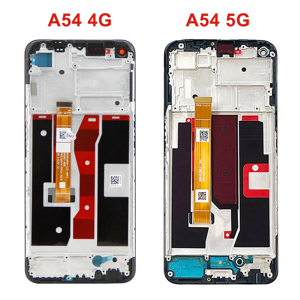 For OPPO A54 4G CPH2239 LCD Display Touch Screen Digitizer Assembly For Oppo A54 5G CPH2195 Display With Frame Replace