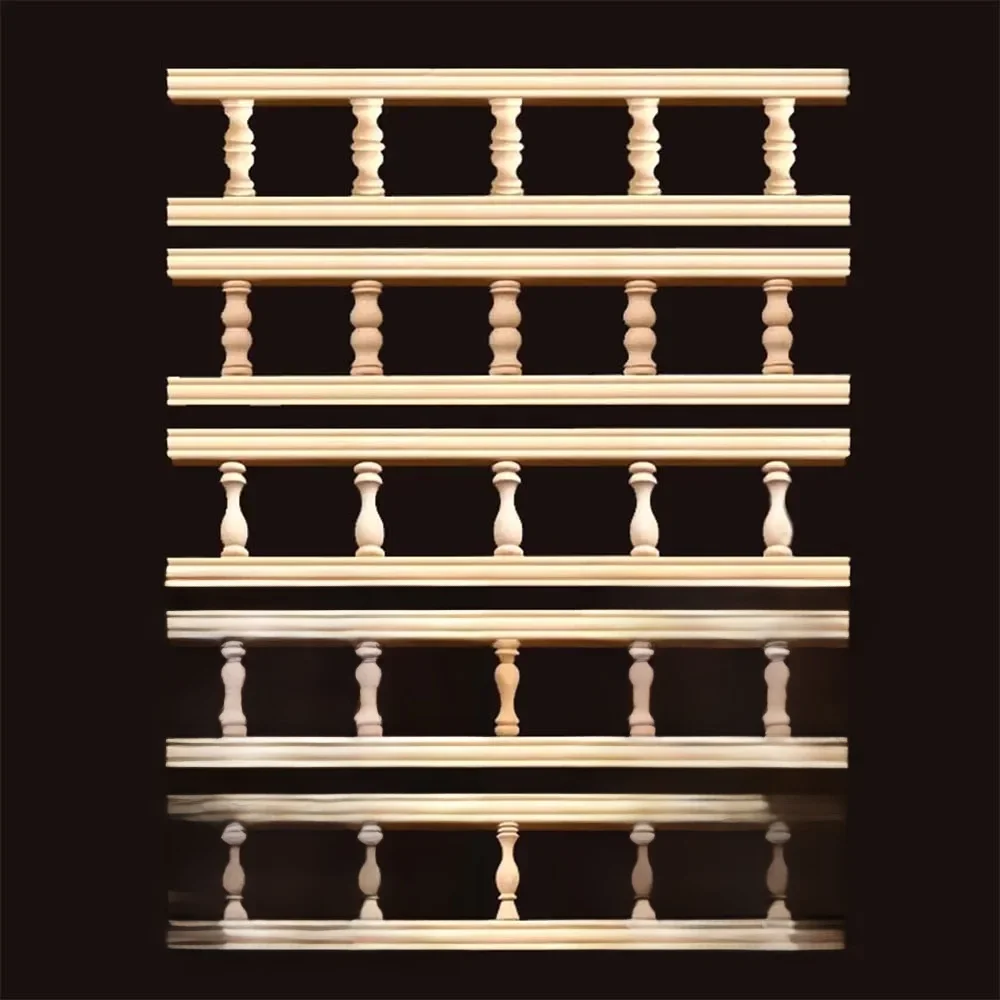 Houten Baluster Spindel Diy Meubels Speelgoed Home Decor Brug Kolom Applique Hout Kleine Kalebas Pilaren Wijn Hek Kast Ondersteuning - afbeelding 2