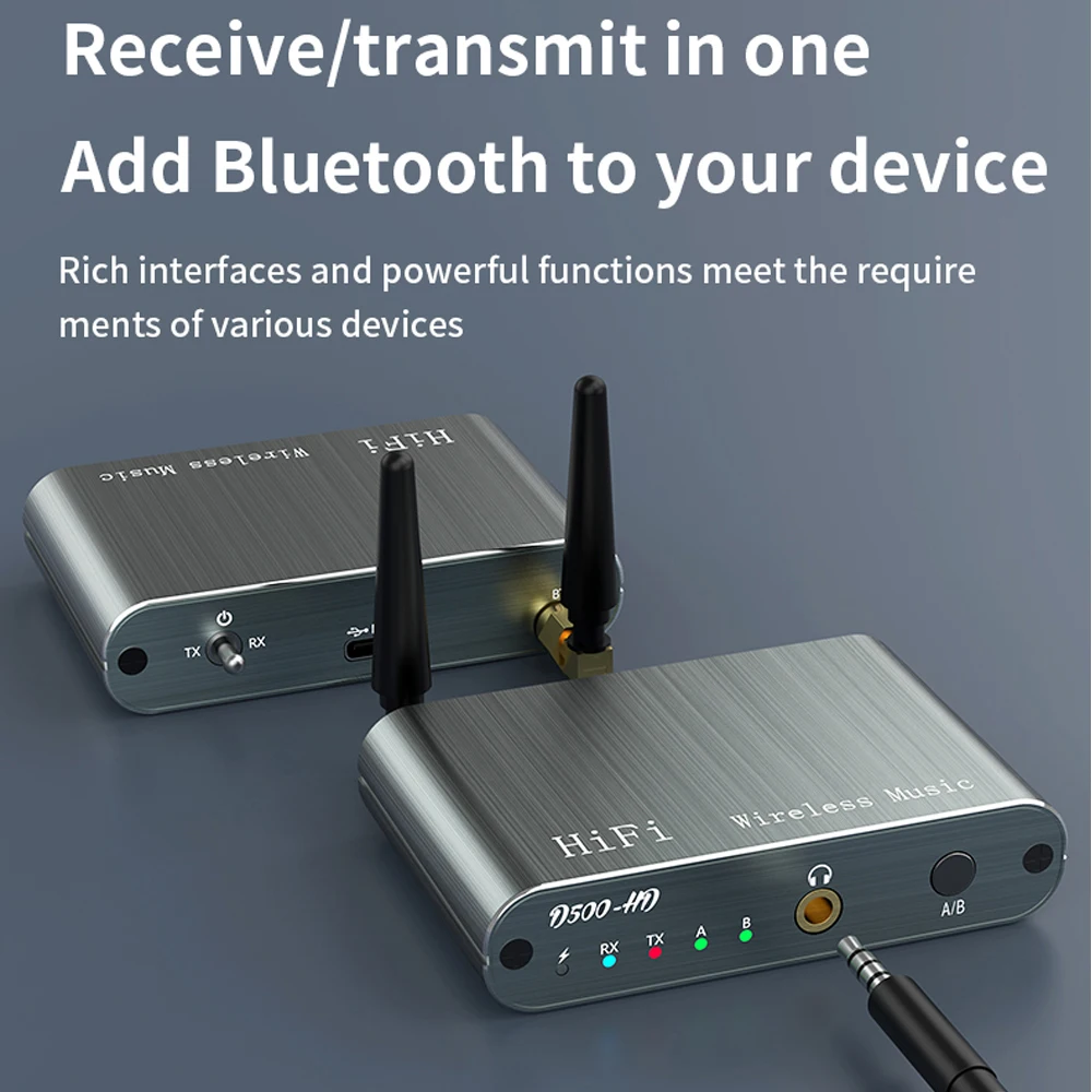 Tebe aptX-HD/LL Bluetooth 5.2 Audio Receiver Transmitter 3.5mm Aux
