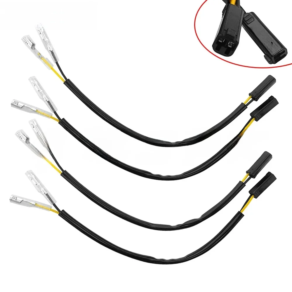 Adaptateur de fil de clignotant de moto, connecteur de câble d'indicateur adapté pour Suzuki GSXR 600 GSXS 750/1000/F GSX 650F/1250FA SV650