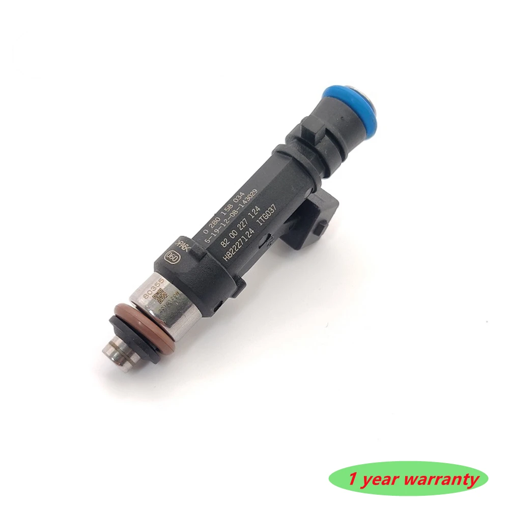 4pcs 0280158034 Fuel Injectors Nozzle For Renault- Kangoo Logan Sandero Dacia Lodgy Dokker Logan Sandero 1.4 1.6 8200227124