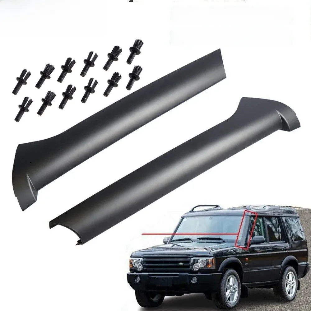 1 para przednia szyba zewnętrzna listwa słupkowa prawa i lewa strona dla Land Rover Discovery 2 1999-2004 DCB500060PMA DCB500070PMA — zdjęcie 2