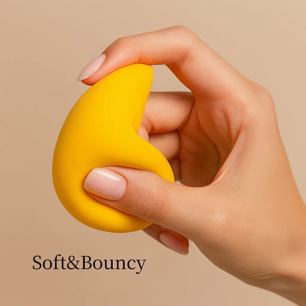 7/12/24 szt. Gąbeczek do makijażu w kształcie mango do perfekcyjnego nakładania podkładu, korektora, pudru, kremu, gąbka do blendowania makijażu, akcesoria do makijażu