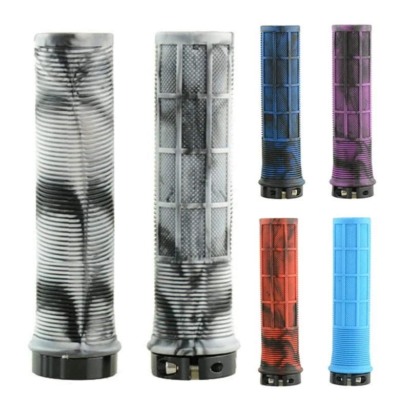 AliExpress NONE Bicycle Handlebar Grip Lock on Mountain Bike Grip Soft Bicycle Handle Waterproof Dustproof MTB Cuffs Non-slip MTB Grips