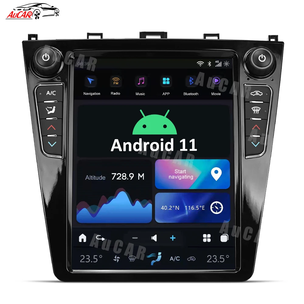 AuCar-unidad principal de navegación GPS para Subaru WRX, reproductor Multimedia estéreo de 10,8 pulgadas, Android 11,0, vídeo, para Subaru WRX 2015-2021