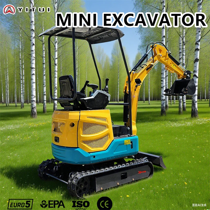 Miniescavatore multiescena con pollice Hydrauluc e binari espandibili supportano miniescavatore personalizzato