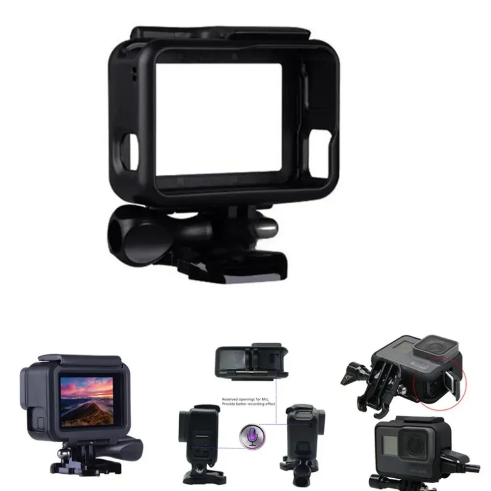 Pour GoPro accessoires GoPro Hero 5 6 7 cadre de protection boîtier de caméscope pour GoPro Hero 5 caméra d'action noire