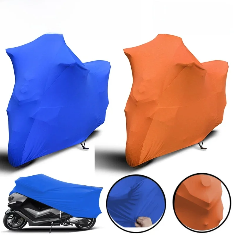 AliExpress NONE M-4XL Universal Motorcycle Cover Stretch Dustproof Sunproof Indoor Sun Dust Proof Scratch Polyester Bike Protector Blue Orange