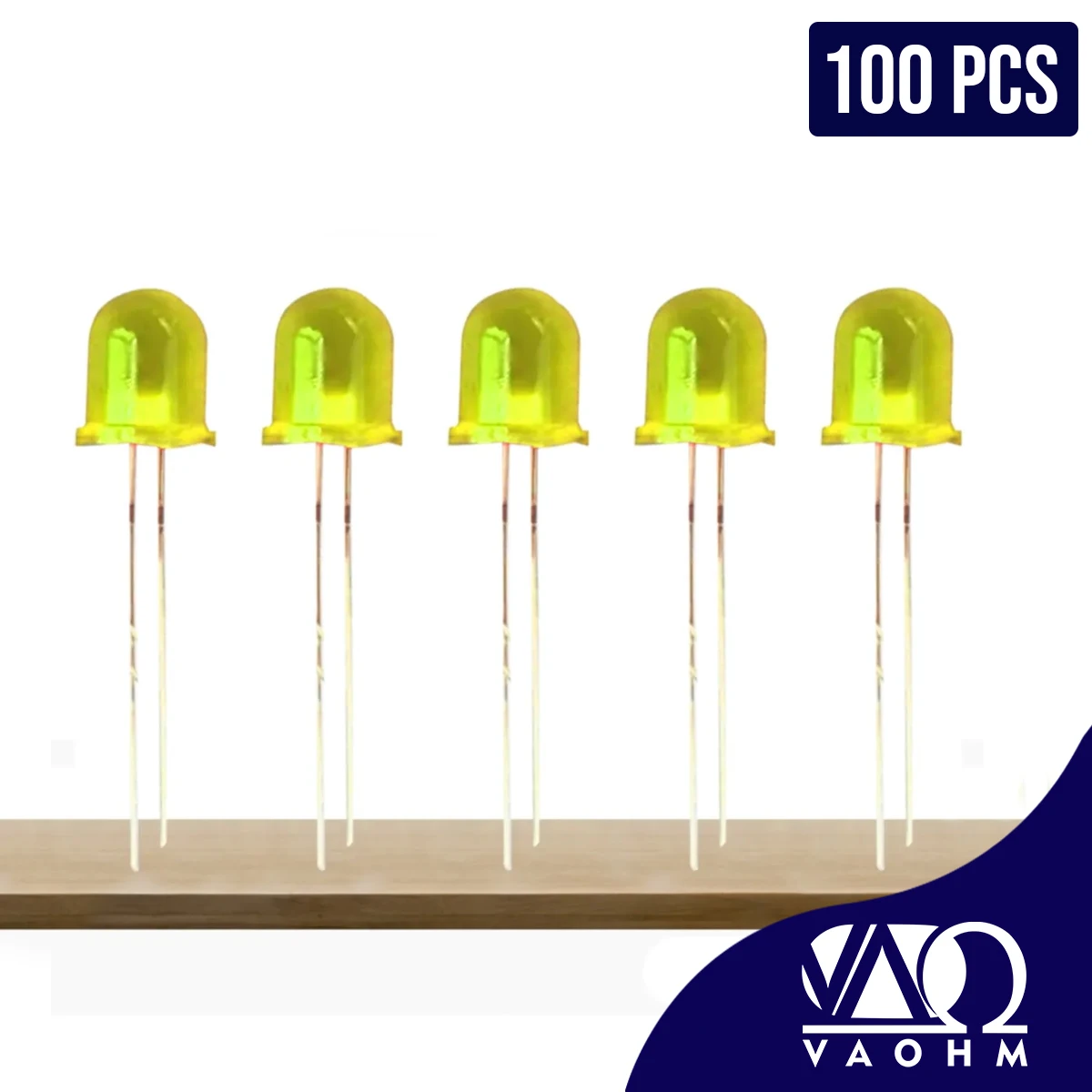 100 قطعة/الوحدة F8 منتشر رأس مستديرة (أحمر/أصفر/أزرق/أخضر)