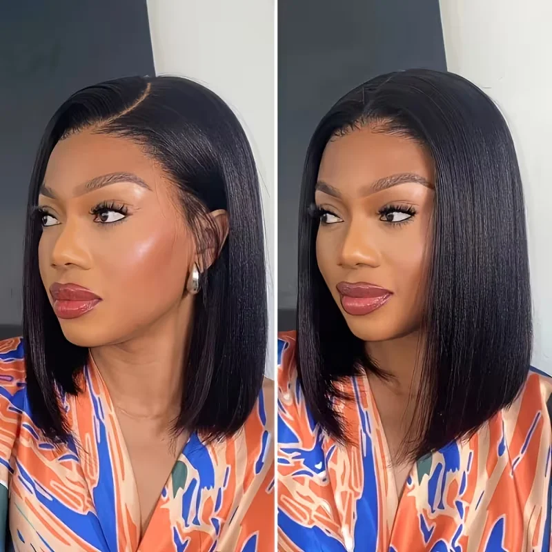 بوب شعر مستعار شعر الإنسان 13x4 HD الدانتيل شعر مستعار أمامي غلويليس الباروكات شعر الإنسان قبل قطعها قصيرة بوب الدانتيل الجبهة الباروكات شعر الإنسان ل ث #2