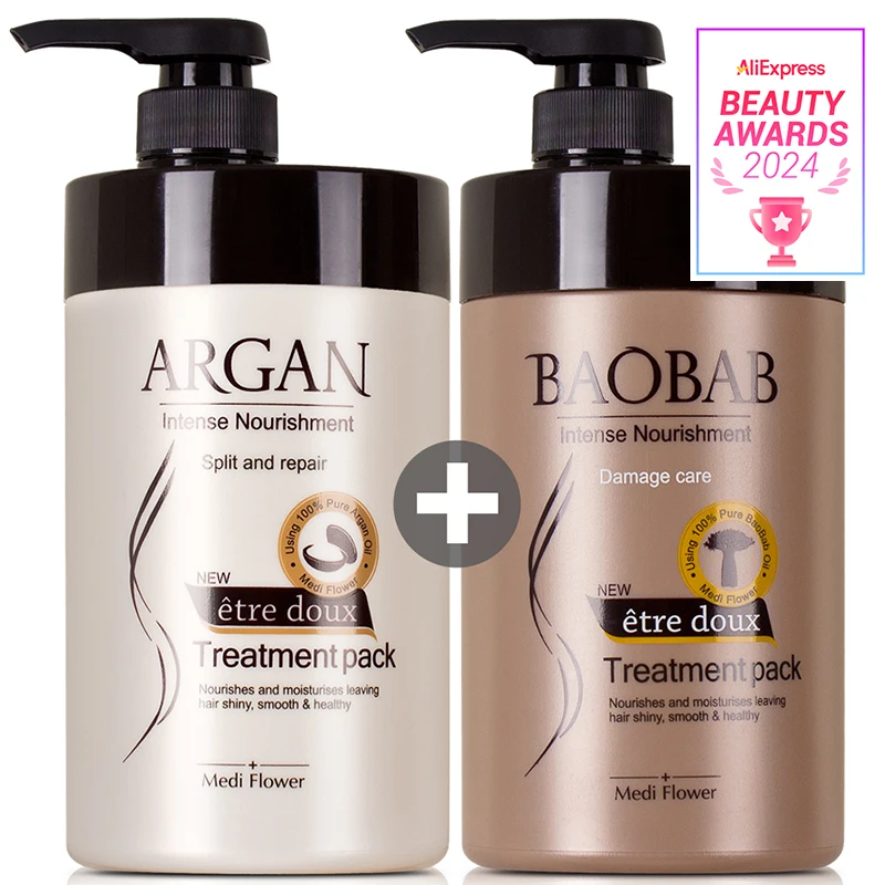 Ettus Argan Hair Pack + Baobab Hair Pack (total 2000ml)