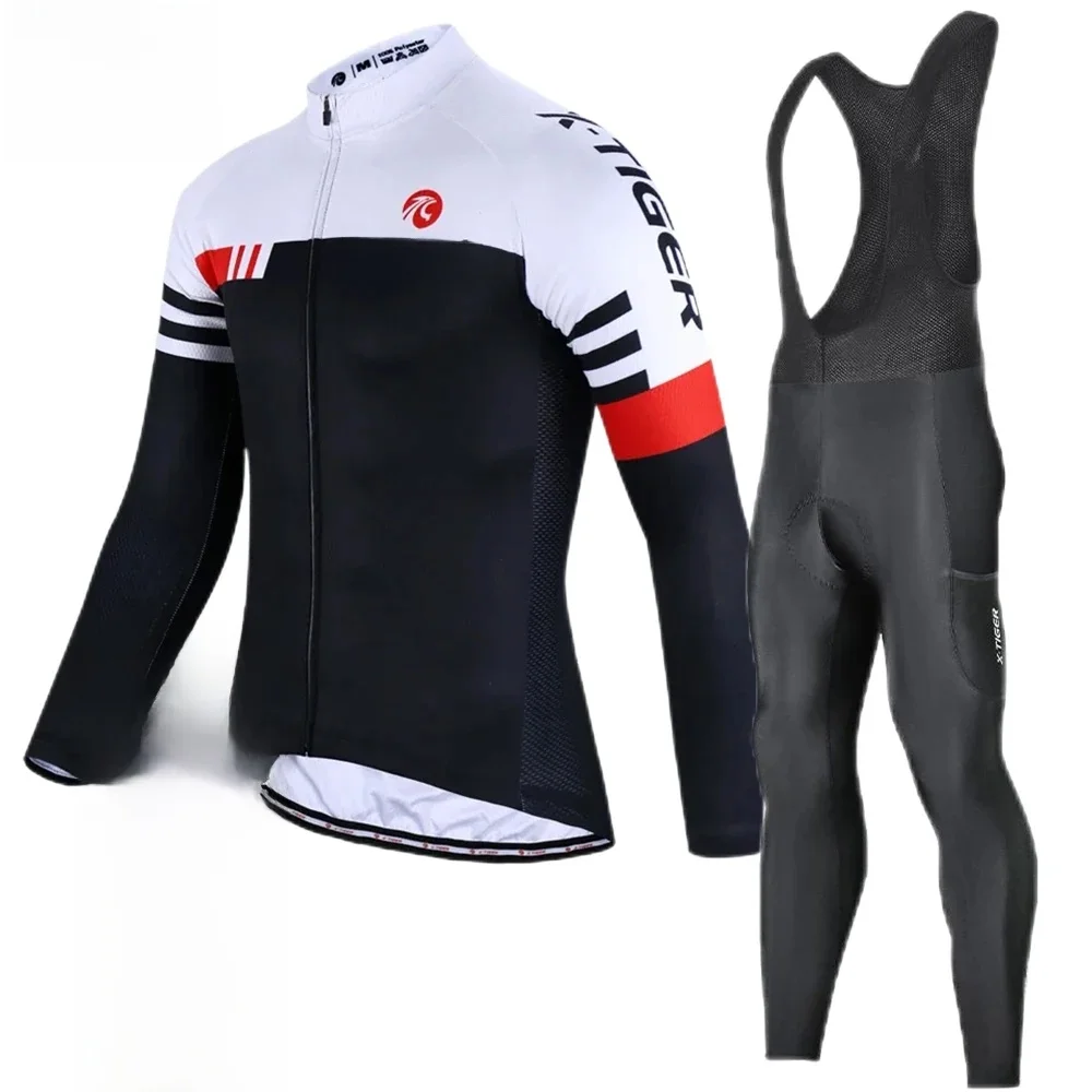 AliExpress X-TIGER Winter Bike Jersey Men's Long Sleeve Thermal FleeceCycling Jersey with Pockets Road Bicycle Shirt