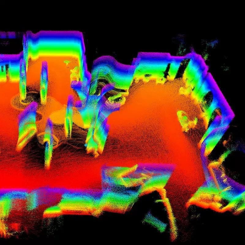 Unitree 4D LiDAR L2, Penghindar rintangan navigasi slam sudut ultra lebar 360 ​ ​ pemindaian kedalaman