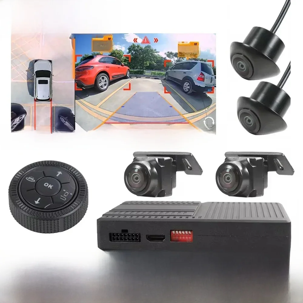 Carsanbo Najnowsza Kamera 3D 360° do Samochodu Rejestrator Wideo DVR 1080P z Inteligentnym Systemem Kamerowego Widoku Panoramicznego AI do Vana i Pickupa — zdjęcie 2