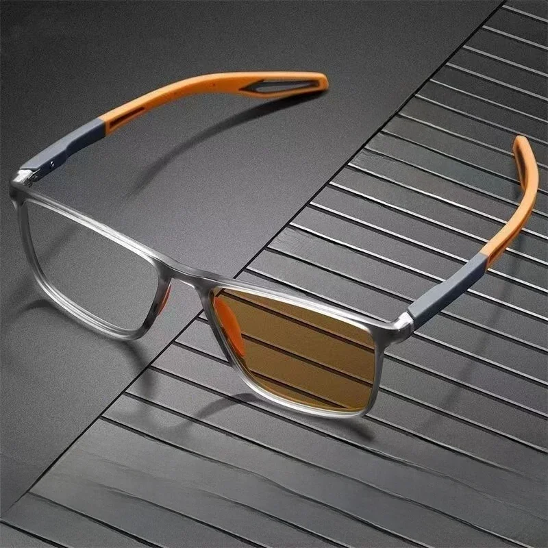 Retro TR90 Rahmen Photochrome Lesebrille Frauen Männer Trendy Presbyopie Brillen Vintage Verfärbung Sonnenbrille 0 + 1,0 + 4,0