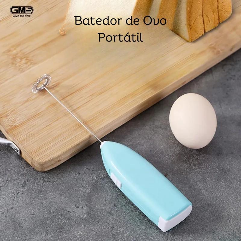 Batedor de ovo portátil, mini frother elétrico de leite, misturador para casa, batedor de café, string batedor