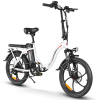 SAMEBIKE CY20 Folding Electric Bike 20*2.35 inch 350W Motor E-Bike 36V 12Ah Battery 32km/h Max Speed 80km Max Range