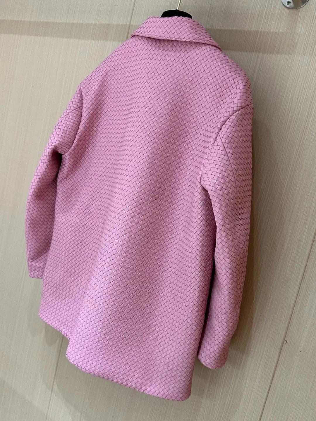 秋のカジュアルレディース絶妙なルーズ本革コート