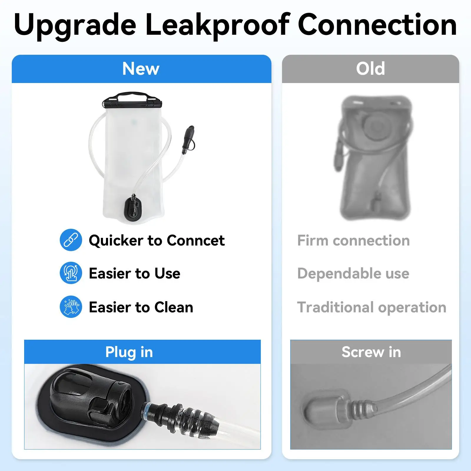 

Велосипедный гидратационный пузырь 2л, герметичный мягкий водяной пузырь для кемпинга, портативный резервуар для воды для кемпинга, бега, спорта на открытом воздухе