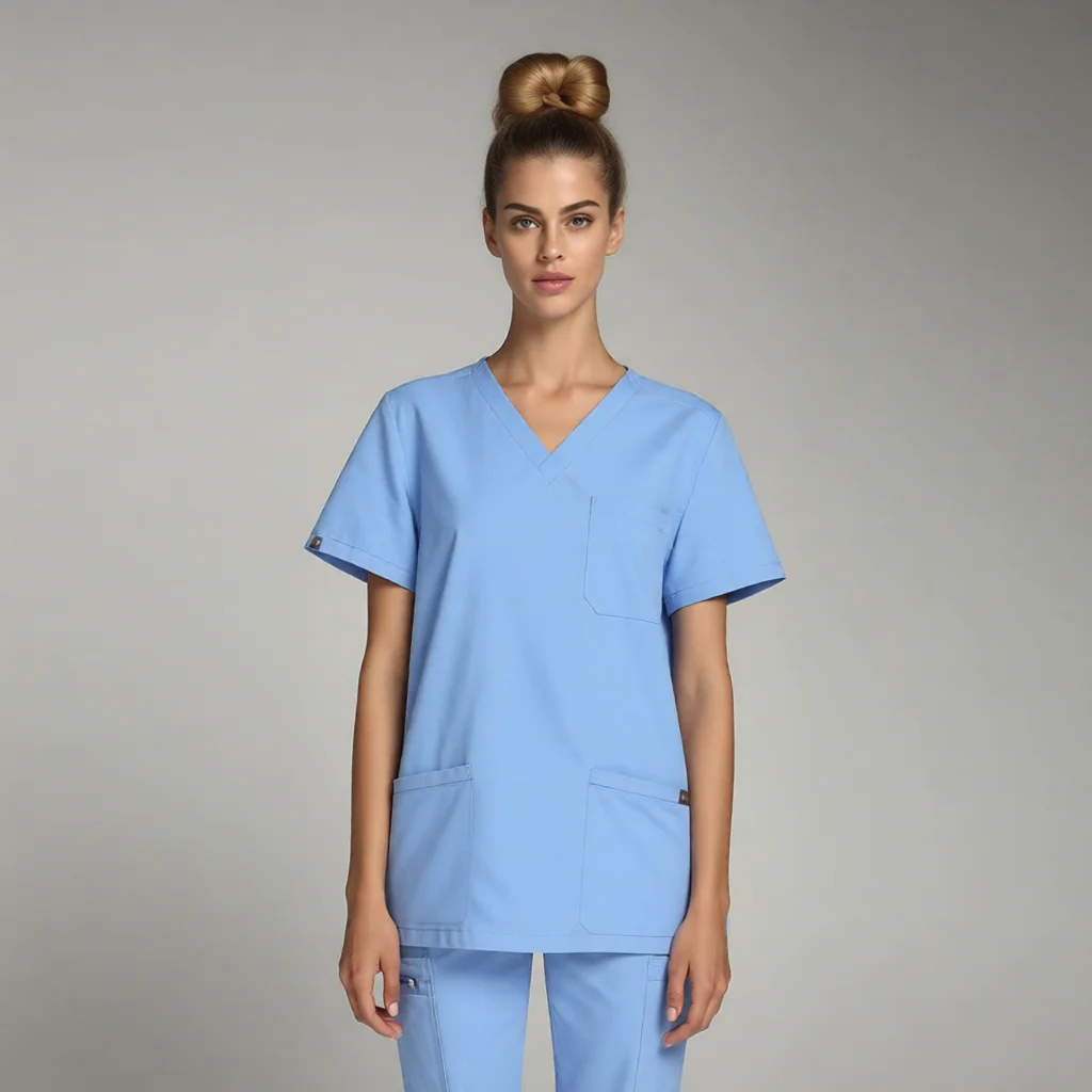 Animal Hospital Nurse Women Surgical Scrubs Set Anti-Wrinkle T-shirt Pants Medical Uniform Water-resistant Healthcare Workwear