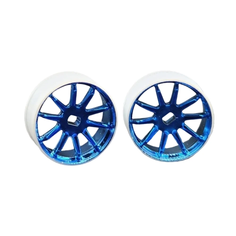 GL Racing-llanta cromada recortada, máquina 4WD R10, WHC003-B, WHC004-B