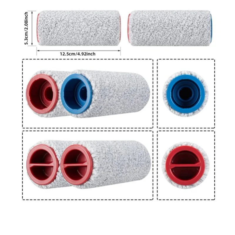 Reemplazo de filtro Hepa de cepillo principal desmontable para Xiaomi Roborock DYAD U10 WD1S1A, aspiradora inteligente inalámbrica en seco y húmedo