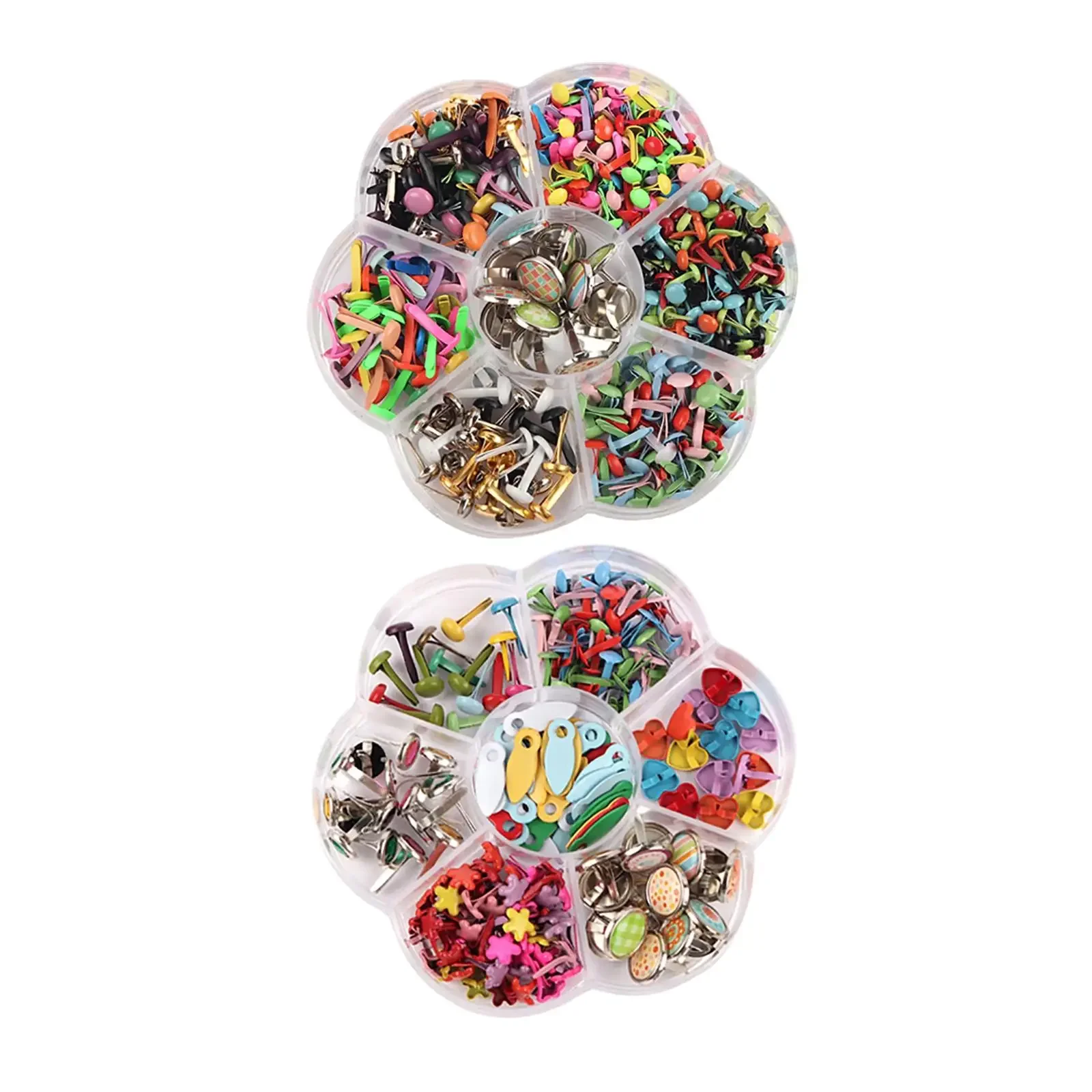 Metalowe rzemiosło Zapięcia Brads DIY Tworzenie kartek Dzieci Scrapbooking Materiały do ​​ozdabiania Nity Dekoracje Sztuka — zdjęcie 2