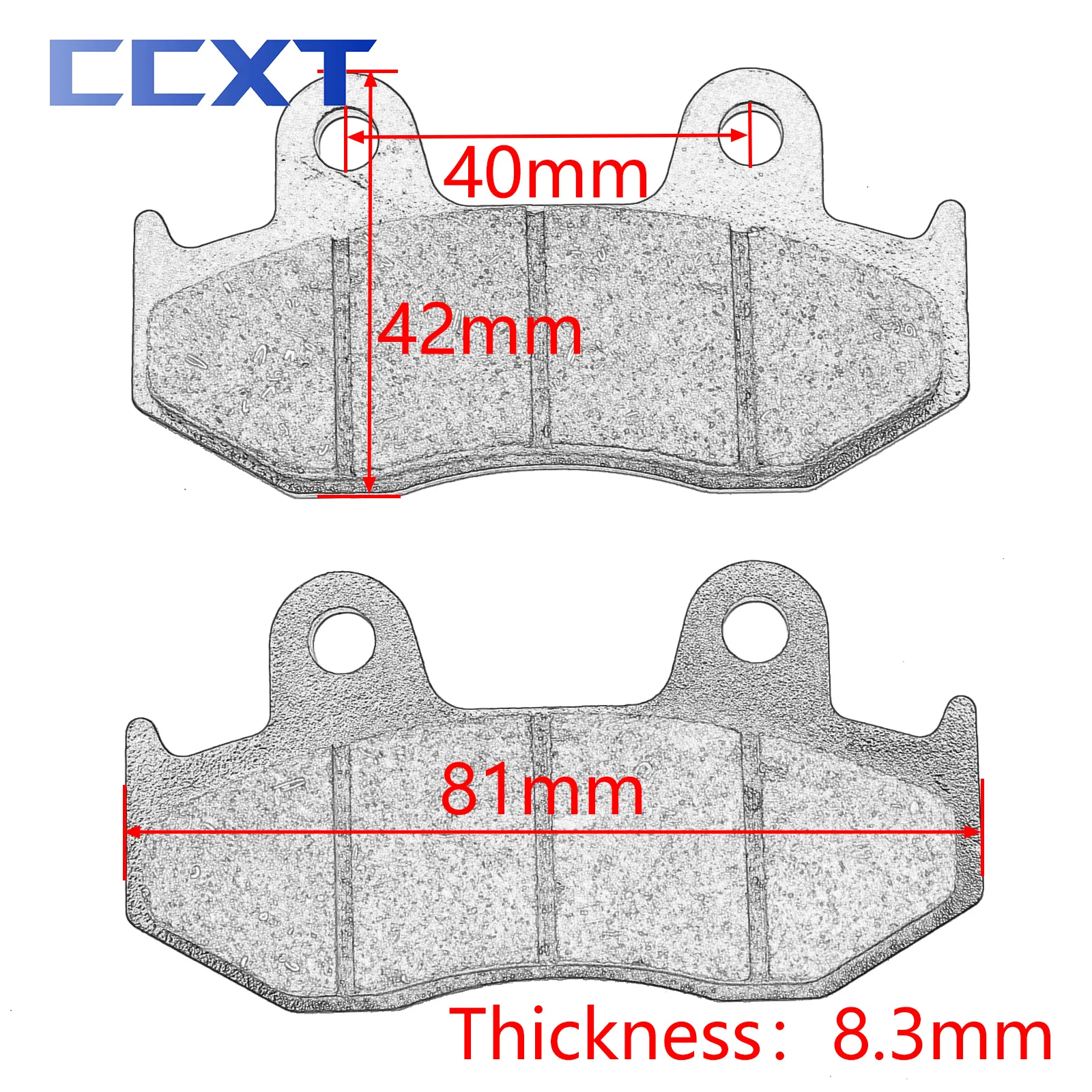 Front Brake Pads for HONDA CBR600 CBR250 NSR250 CB350 CBR400 CB450 CBR500 CBR600 VFR400 XRV750 1987-1990 1991 1992 1993 1994